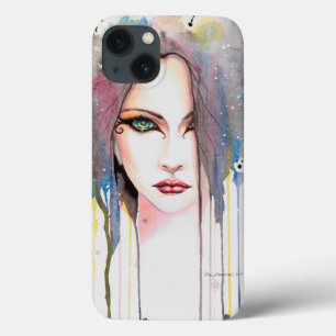 Das Psychische Wasserfarben-Moderne-Kunst-Porträt Case-Mate iPhone Hülle