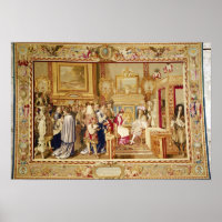 Das Publikum von Kardinal Chigi mit Louis XIV