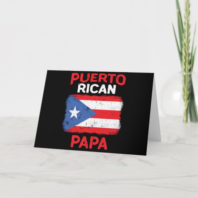 Das Puerto Rico Boricua der Männer Karte (Vorderseite)