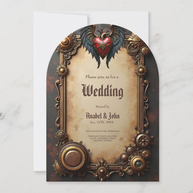 Das pulsierende Herz der Mechanik, Einladung (Vorderseite)