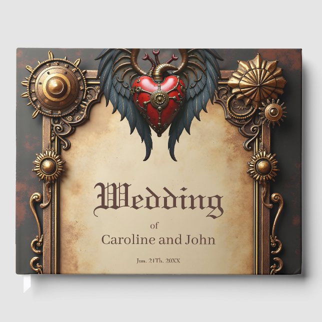 Das pulsierende Herz der Mechanik, Gästebuch (Vorderseite)