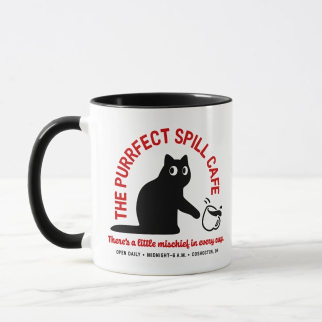 Das Purfect Spill Cafe 11 oz. Combo Tasse (Links)