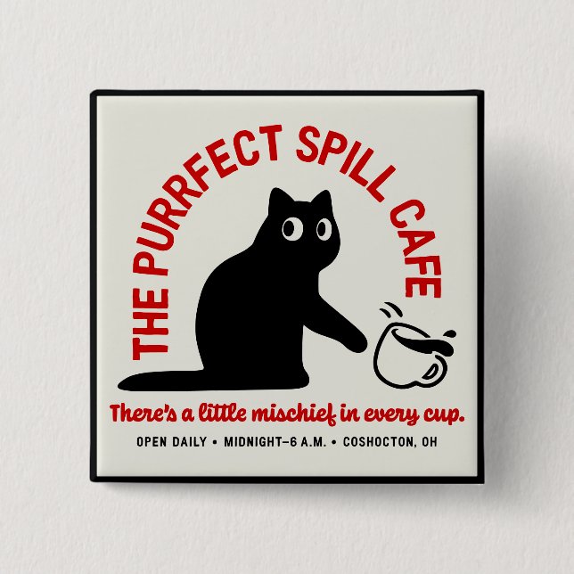 Das Purfect Spill Café Button (Vorderseite)