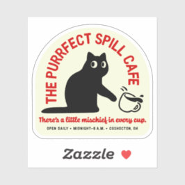 Das Purfect Spill Café Die Aufkleber
