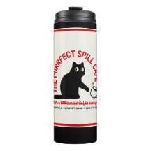 Das Purrfect Spill Cafe Thermal Tumbler