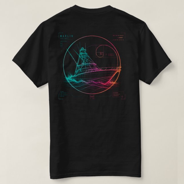 Das Pursuit Blueprint T-Shirt (Design Rückseite)