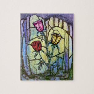 Das Puzzle "Die drei Rose"