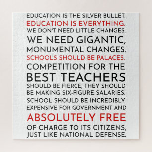 Das Puzzle über die Bildung im Westen von Sam Seab