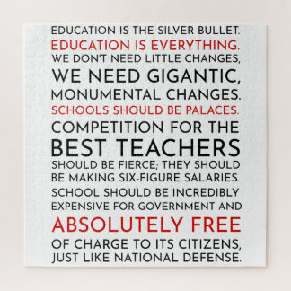 Das Puzzle über die Bildung im Westen von Sam Seab