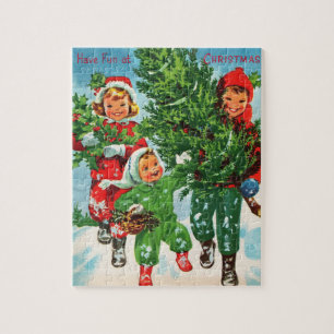 Das Puzzle um den Weihnachtsbaum