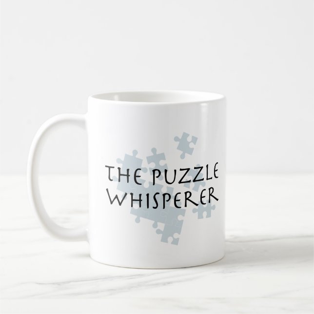 Das Puzzle Whisperer Kaffeetasse (Links)