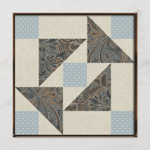 Das Puzzlespiel-Blues und Grau der Großmutter Einladung