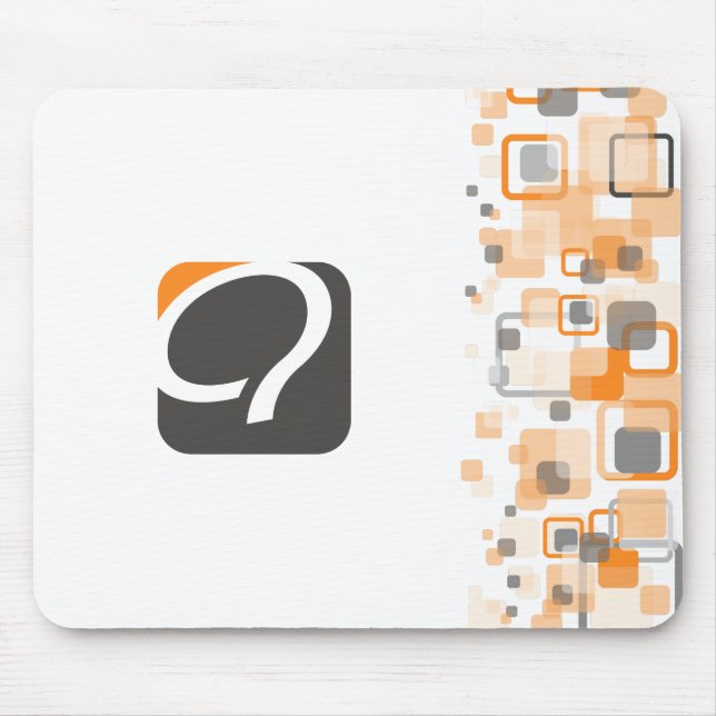 Das q Mousepad - Orange (Vorne)