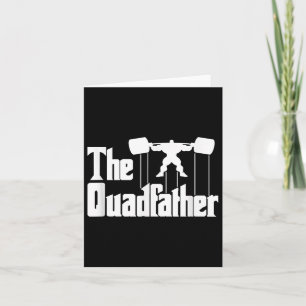 Das Quadfather-Gym-Motivations-Humor-T-Shirt Karte