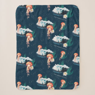 Das Quallen-Muster des weißen Lotus Ocean Sherpadecke