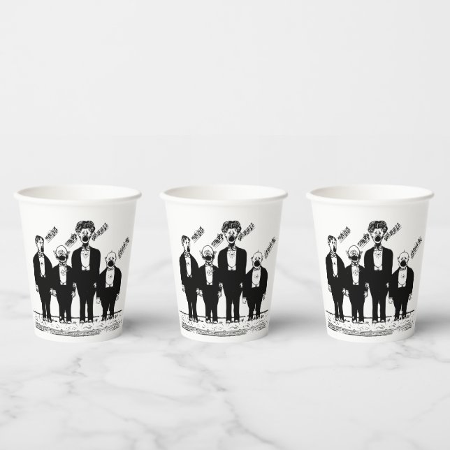 Das Quartett, singend Pappbecher (Multi)