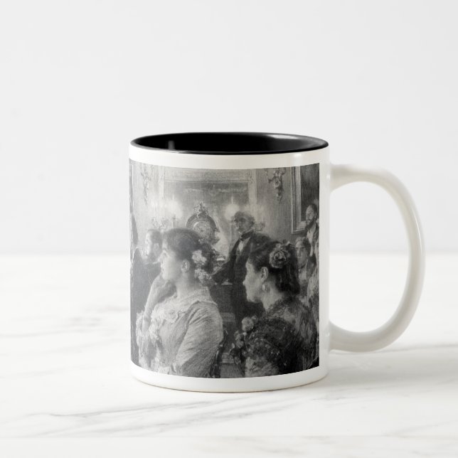 Das Quartett Zweifarbige Tasse (Rechts)