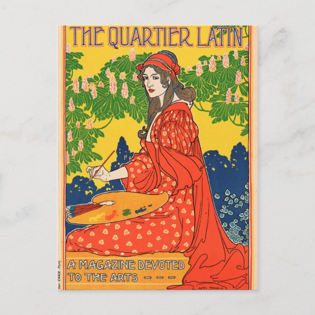 Das Quartier Latin. Ein Magazin für die Künste Postkarte (Vorderseite)