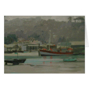 Das Quay des grauen Tagesfischers
