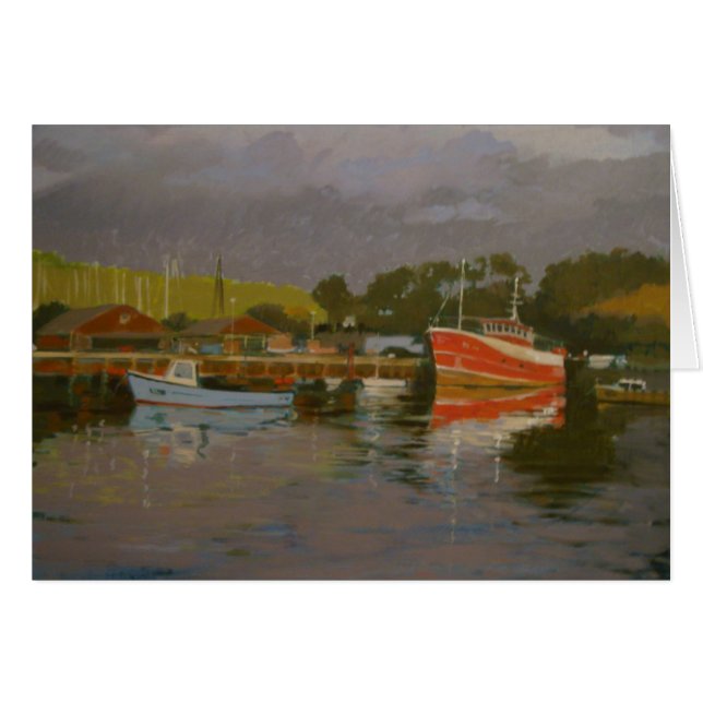 Das Quay Salcombe 2 des Fischers (Vorderseite (Horizontal))