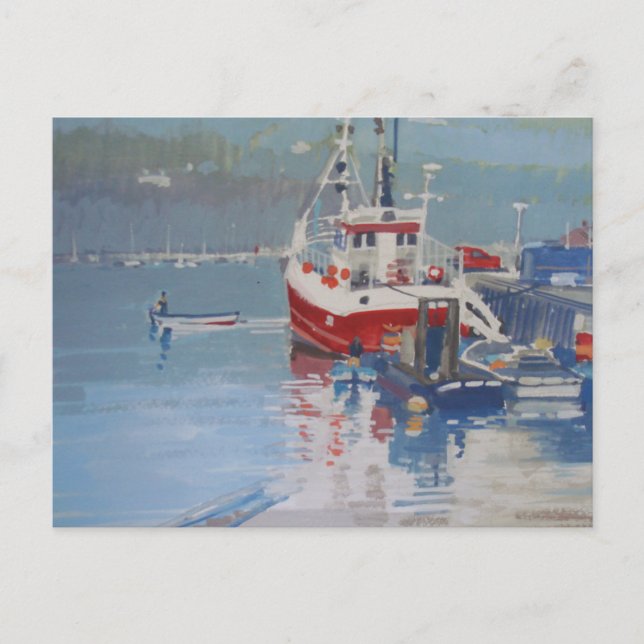 Das Quay Salcombe des Fischers Postkarte (Vorderseite)