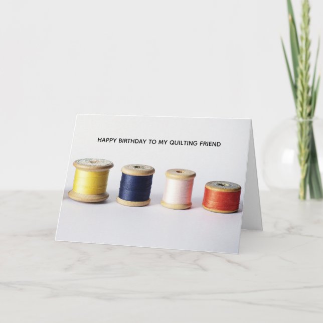 Das Quilting Friend Craft Lover Geburtstag Karte (Vorderseite)