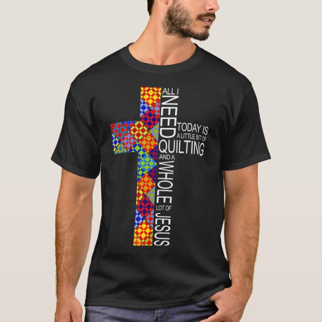 Das Quilting von vielen Geschenken Jesu Kreuzes fü T-Shirt (Vorderseite)