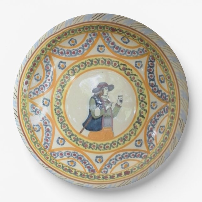 Das Quimper neun Zoll-Pappteller - Sommer Pappteller (Vorderseite)