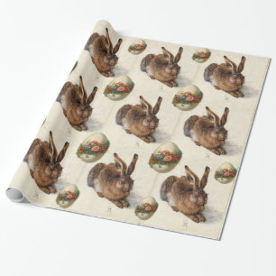 DAS RABBIT (JUGENDLICHE Hase) OSTEREIER MIT BLUME Geschenkpapier