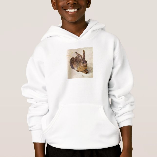 DAS RABBIT (Junge Hare) Hoodie (Vorderseite)