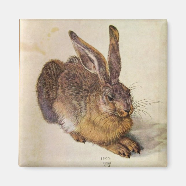 DAS RABBIT (Junge Hare) Magnet (Vorne)