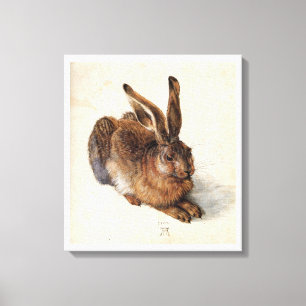 DAS RABBIT (Junghaar), weiß Leinwanddruck