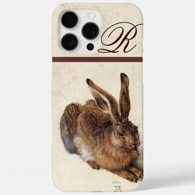 DAS RABBIT-Monogramm (Young Hare) Case-Mate iPhone Hülle (Rückseite)