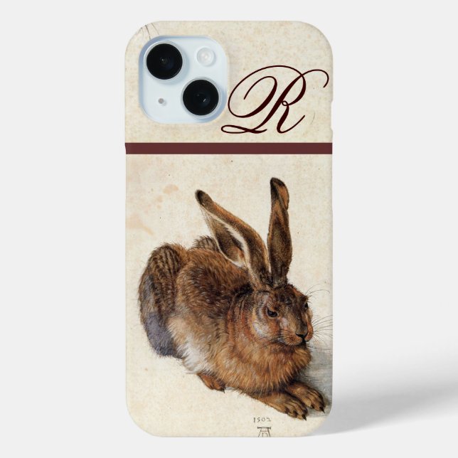 DAS RABBIT-Monogramm (Young Hare) Case-Mate iPhone Hülle (Rückseite)