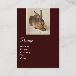 DAS RABBIT-Monogramm (Young Hare) Visitenkarte