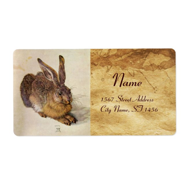 DAS RABBIT (Young Hare) BROWN PARCHMENT (Vorne)