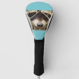 DAS RACCON AUF DER TREIBERDECKUNG GOLF HEADCOVER