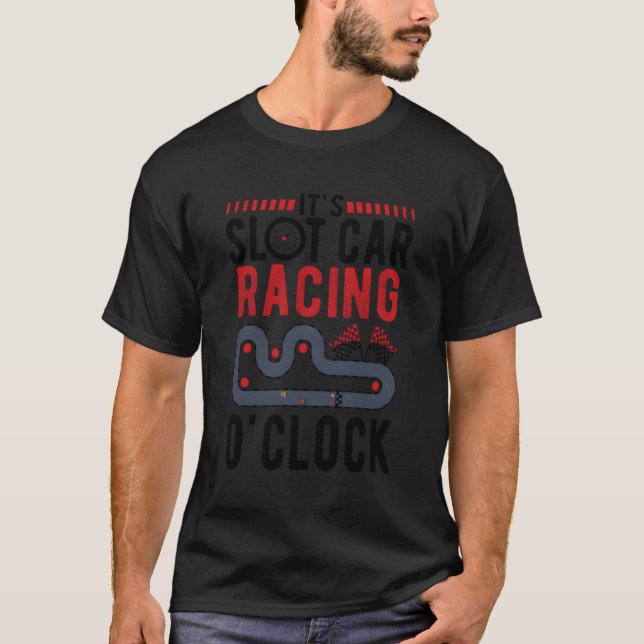 Das Racing Oclock Mini Car Drag Racing T-Shirt (Vorderseite)