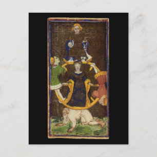 Das Rad der Glückskarte Postkarte