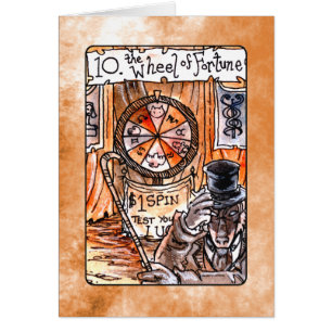 Das Rad der Vermögens-Tarot-Karte