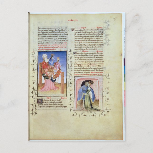 Das Rad des Glücks und des Treateriums Postkarte (Vorderseite)