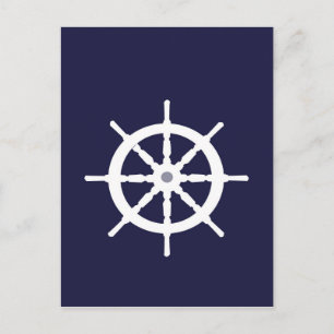 Das Rad des weißen Schiffes. Postkarte