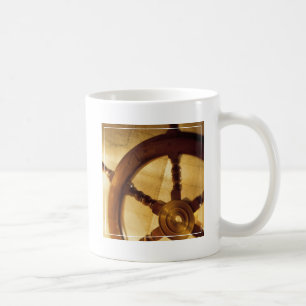 Das Rad und die Karte der Schiffe Kaffeetasse