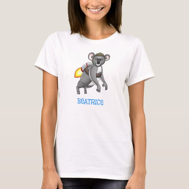 Das Raketenkoala T-Shirt (Vorderseite)
