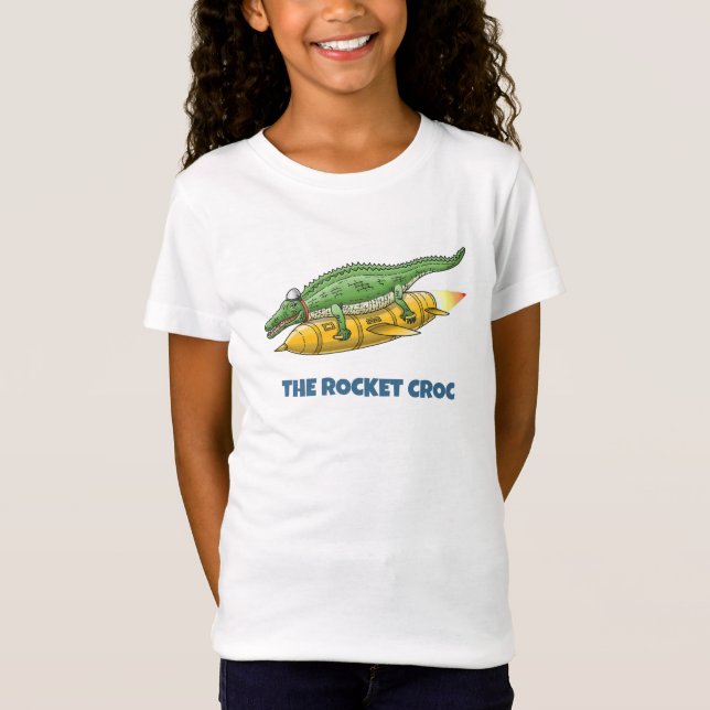 Das Raketenkrokodil T-Shirt (Vorderseite)