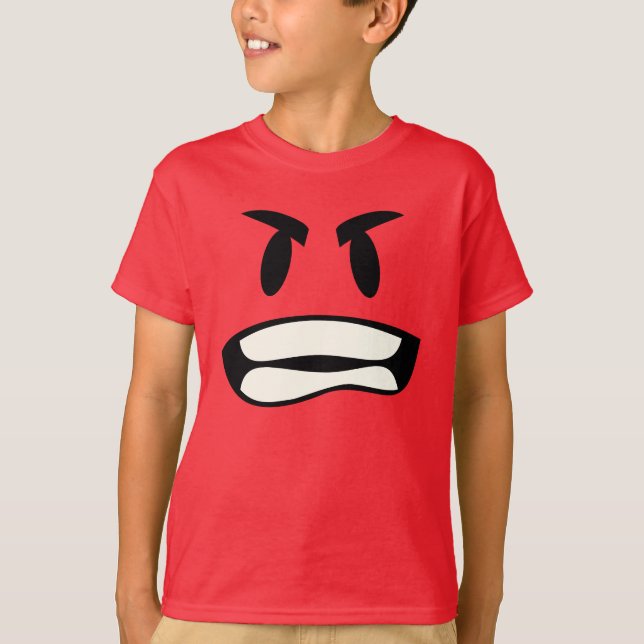 das Raserei emoji T-Shirt (Vorderseite)