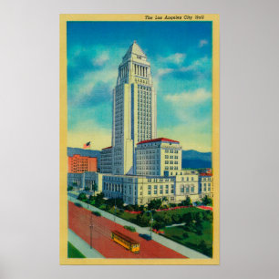 Das Rathaus von Los Angeles Poster