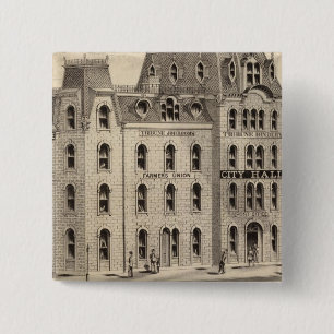 Das Rathaus von Minneapolis, Minnesota Button