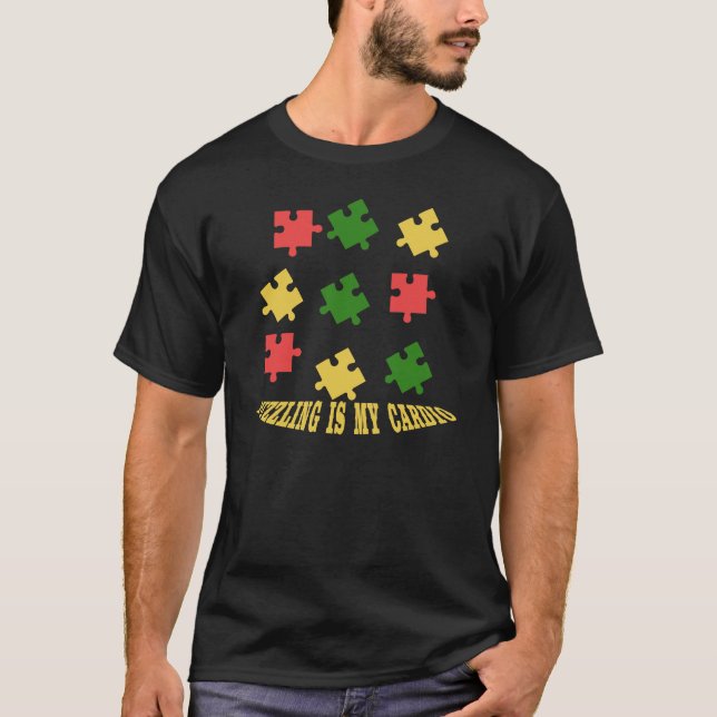 Das Rätsel ist mein Kardiopuzzle-Design T-Shirt (Vorderseite)
