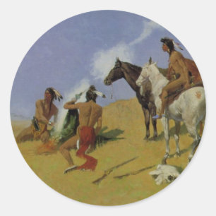 Das Rauch-Signal Runder Aufkleber